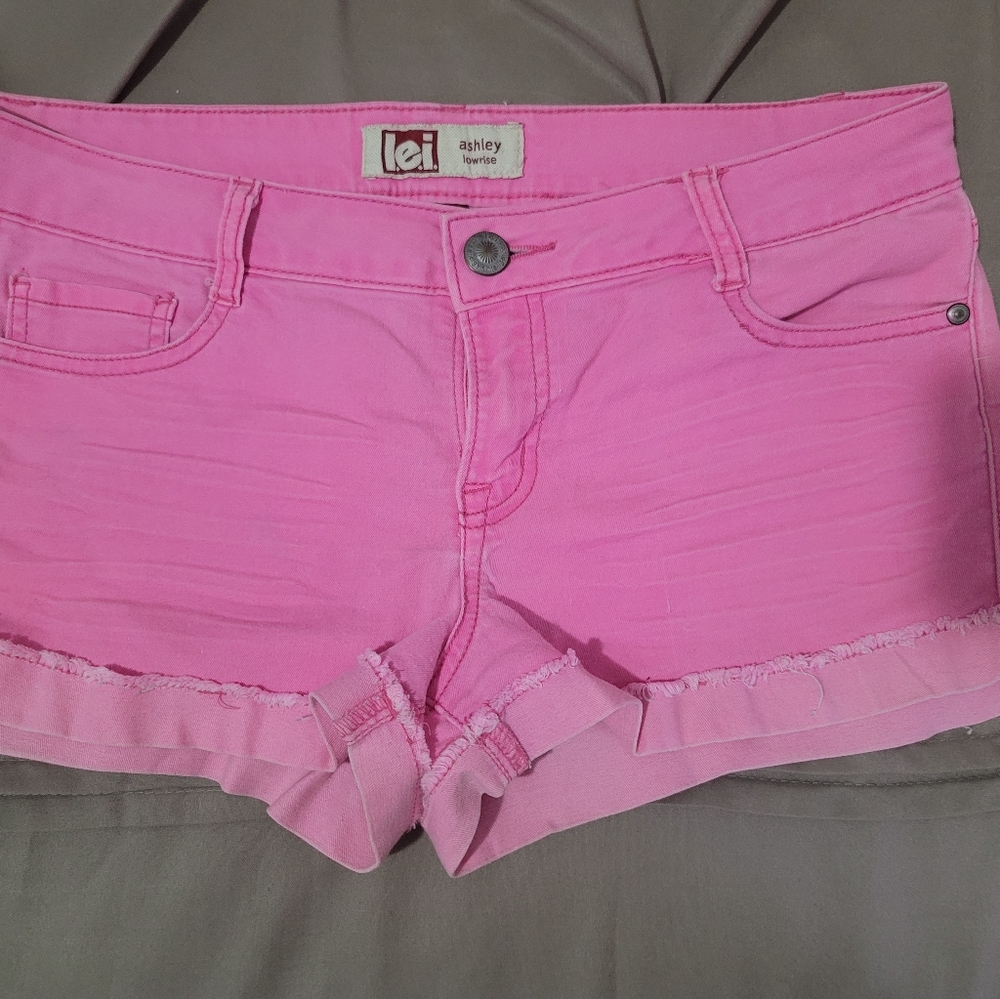 Hot pink L.E.I. shorts